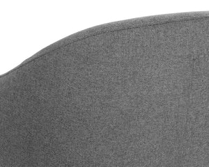 Sunpan SILVANA Glider Lounge Chair - Modern Belfast Koala Grey with 360° Swivel & Supportive Comfort 107421