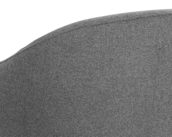Sunpan SILVANA Glider Lounge Chair - Modern Belfast Koala Grey with 360° Swivel & Supportive Comfort 107421