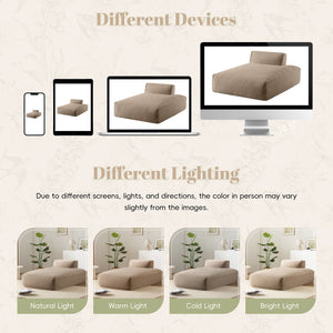 English Elm 72"Oversized 72" Oversized Modular Sofa Bed - Plush, No Assembly, Versatile Design For Living Room Comfort N723P272384D-GIGA