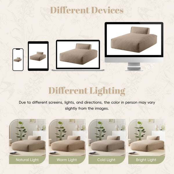 English Elm 72"Oversized 72" Oversized Modular Sofa Bed - Plush, No Assembly, Versatile Design For Living Room Comfort N723P272384D-GIGA