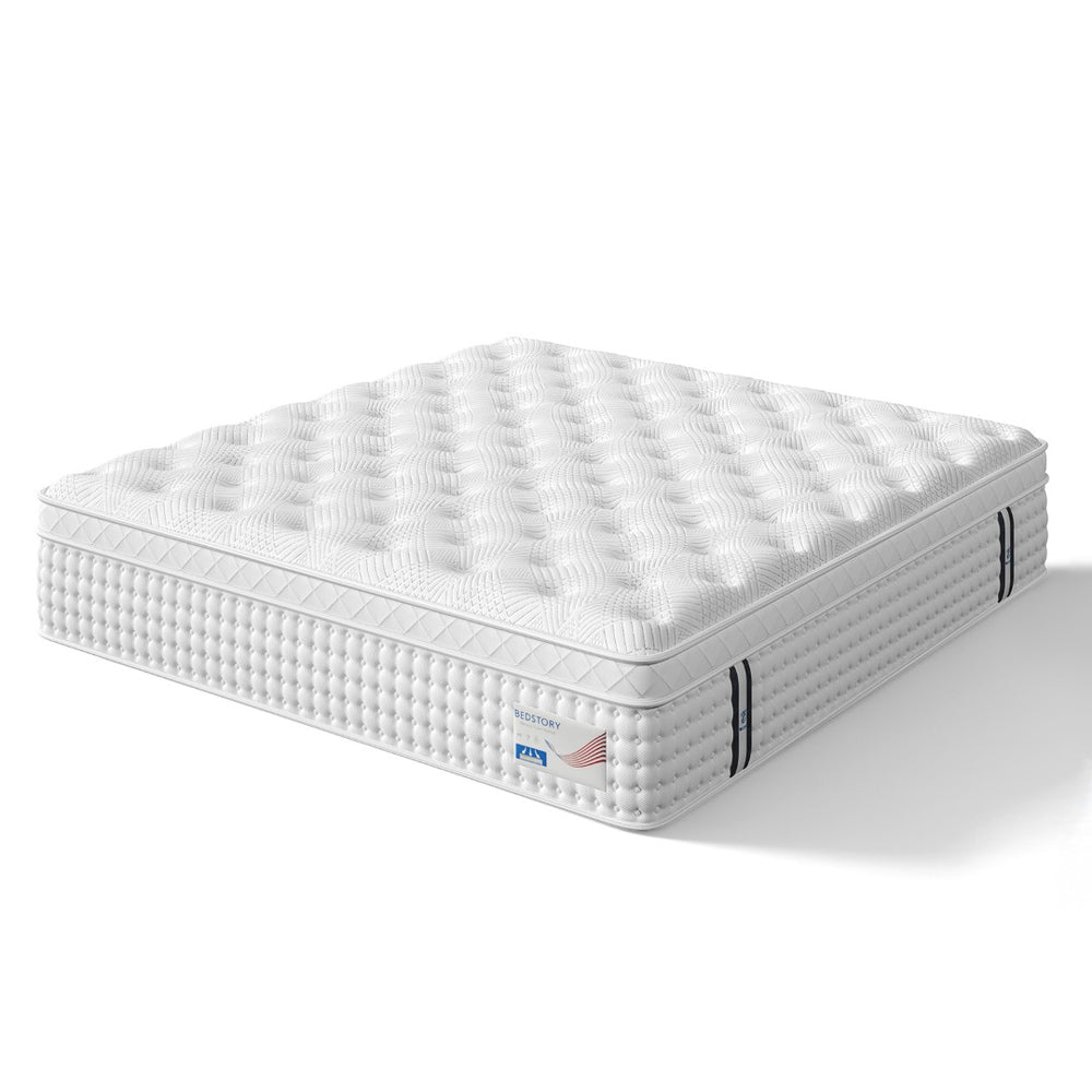 English Elm 12 Inch King Hybrid Mattress Gel Foam Pocket Springs Firm Support Cool Sleep B2716P415660