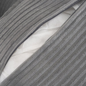 English Elm 70.8" Modern Sofa Modular Corduroy Couch with Pocket-Spring Seating, Removable Backrest & Pillows DARK GREY N719P223236E