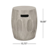 Christopher Knight Home® - Noble House - Ursa Outdoor Contemporary Lightweight Concrete Accent Side Table