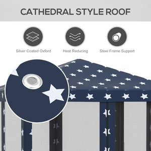 English Elm Outsunny 10' X 10' Instant Pop-Up Canopy Tent With Bug Netting, Adjustable Height, Carry Bag Included W2225P174277-GIGA