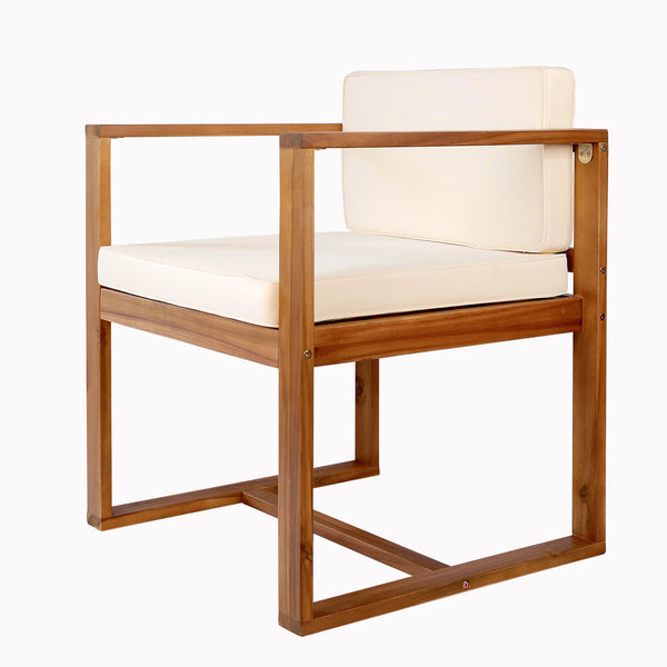 English Elm Christopher Knight Home® - Patio 5-Piece Dining Set With Teak-Finish Acacia Wood Table & Chairs For Stylish Outdoor Gatherings N779P195382B-2_64274.00