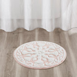 Madison Park Casablanca Global Inspired Medallion Cotton Tufted Bath Rug MP72-4433 Pink