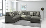 English Elm Wallace & Bay - Wallace & Bay  Grennburg Gray Modular 4 Piece Sectional