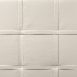 OSP Home Furnishings Detour Strap Ottoman Cream