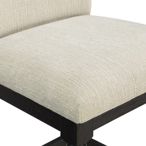 OSP Home Furnishings ELIZA 26" Spindle Counter Stool  Linen / Black