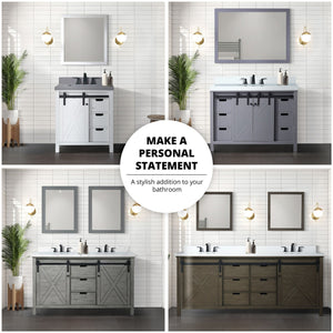 English Elm Brown 30 in. Bath Vanity with White Quartz Top, Soft-Close Drawers, Mirror & Ample Storage Space B2731S00713