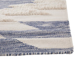Sams International Chloe Nico Handmade Wool, Cotton Geometric, High-Low Shag Rug Multi 5' x 8'