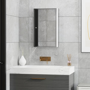 English Elm HOMCOM Slim Bathroom Storage Cabinet Narrow Freestanding Organizer with Drawers & Hidden Compartments Silver W2225P200845