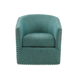 Madison Park Tyler Transitional Swivel Chair MP103-0706 Teal Multi