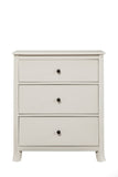 IDEAZ 1504APB White 3 Drawer Compact Chest White 1504APB