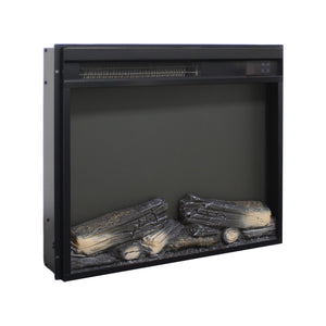 English Elm 23 Inch Electric Fireplace Insert with Led Log Set Infrared Remote and Timer Control W1769P383499