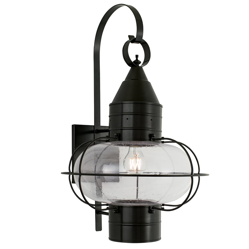 Classic Onion 24'' High 1-Light Outdoor Sconce - Black 1509-BL-CL Norwell