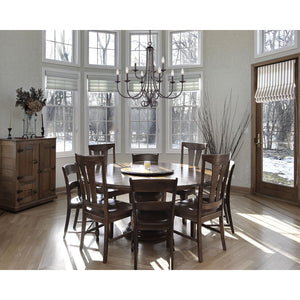 Thomas Lighting Montgomery 9 Light Candelabra Chandelier Oil Rubbed Bronze Transitional Dining Room 1509CH/10