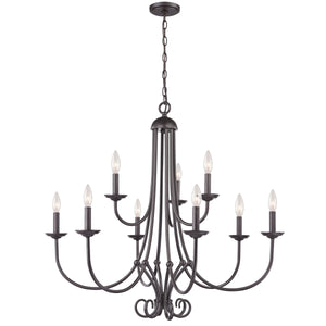 Montgomery 34'' Wide 9-Light Chandelier - Oil Rubbed Bronze 1509CH/10 Thomas