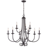 Thomas Montgomery 34'' Wide 9-Light Chandelier