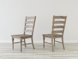 English Elm Wallace & Bay - Wallace & Bay  Ludin Taupe Ladderback Dining Chairs, Set Of 2