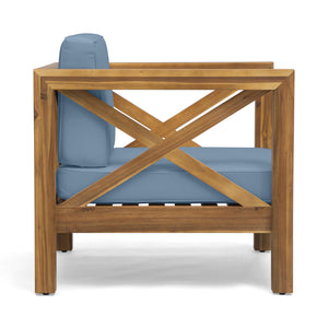 English Elm Christopher Knight Home® - Brava Club Chair - Timeless Mid-Century Design With Comfort & Durability For Your Outdoor Oasis 65545.00BLU