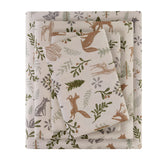 True North by Sleep Philosophy Cozy Cotton Flannel Casual Printed Sheet Set TN20-0561 Tan Woodland Winter