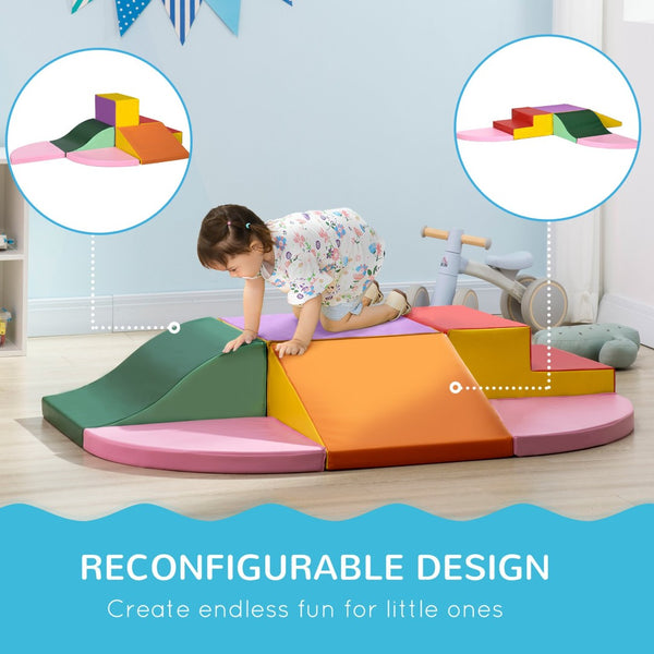 English Elm Qaba 12 Piece Modular Foam Toddler Play Sofa Set for Creative Playroom Fun W2225P249710
