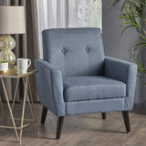 Christopher Knight Home® - Noble House - Sienna Mid Century Blue Fabric Club Chair