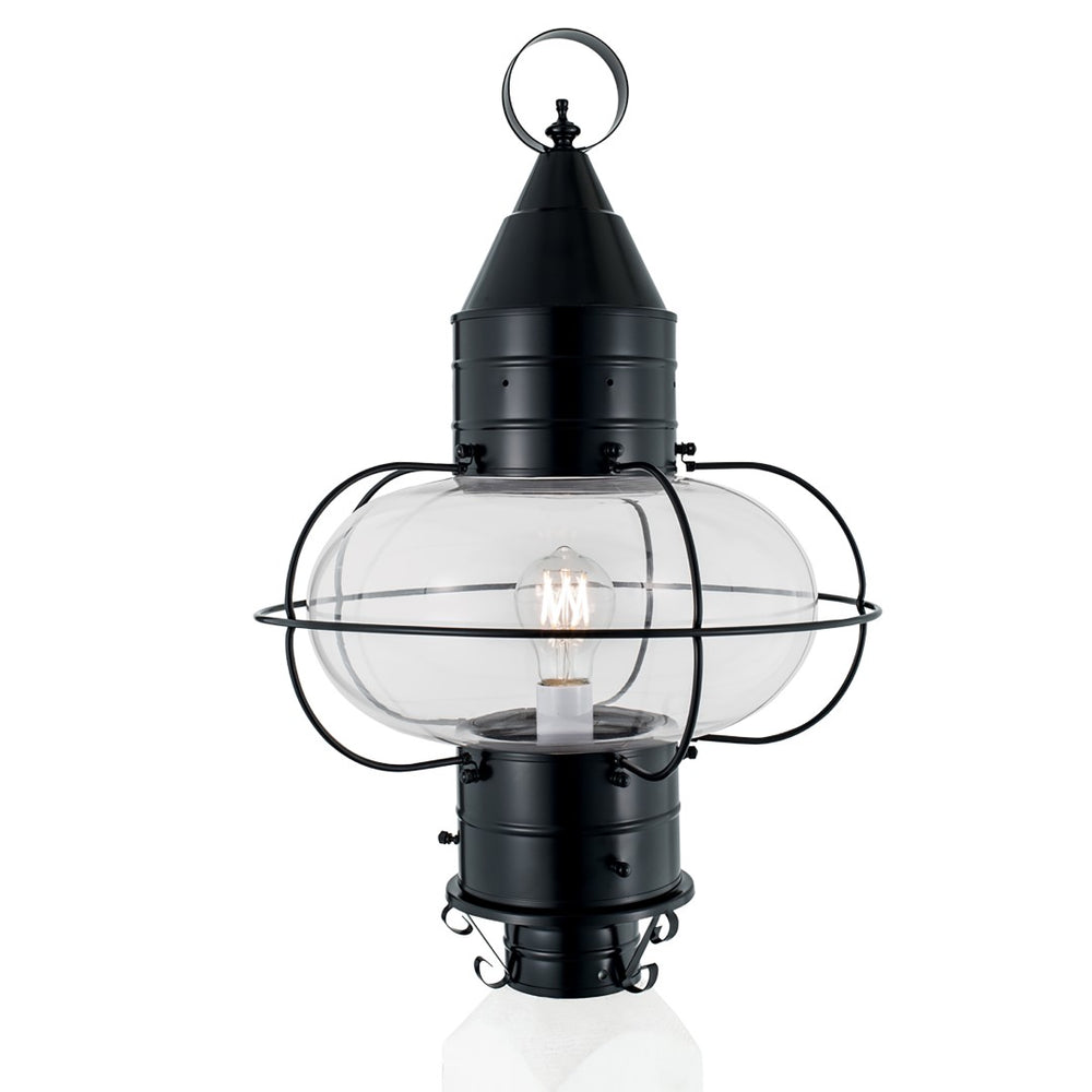 Classic Onion 22.5'' High 1-Light Outdoor Post Light - Black 1510-BL-CL Norwell