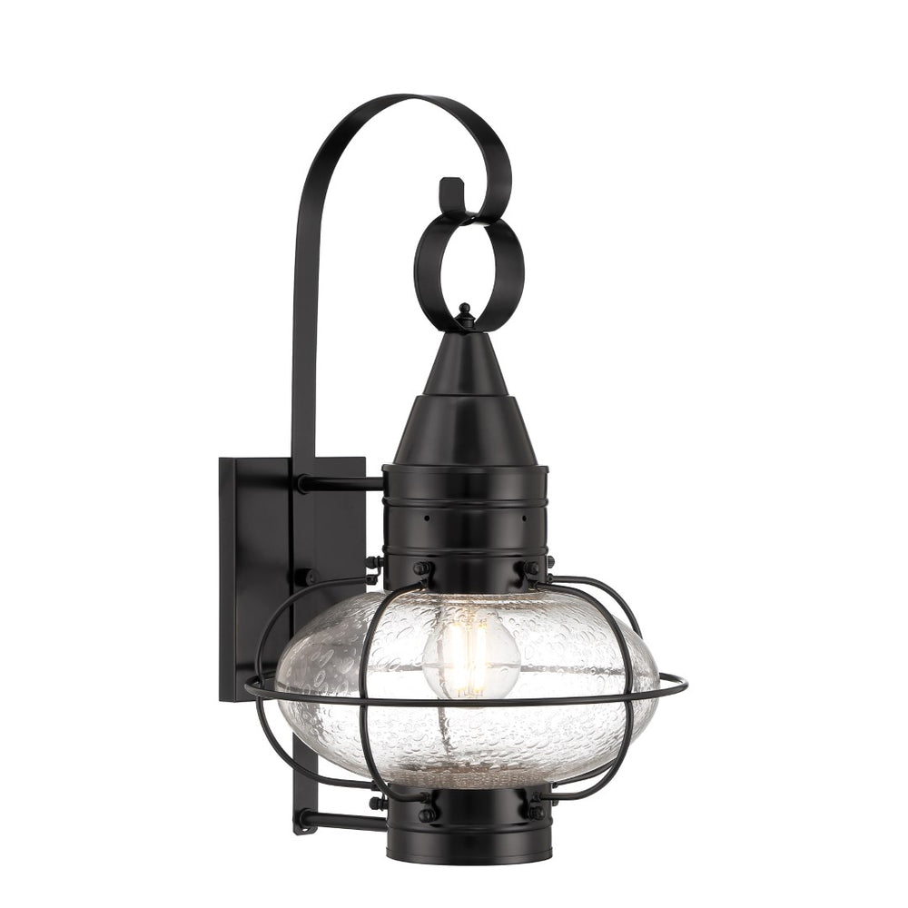 Classic Onion 18.5'' High 1-Light Outdoor Sconce - Black 1512-BL-CL Norwell