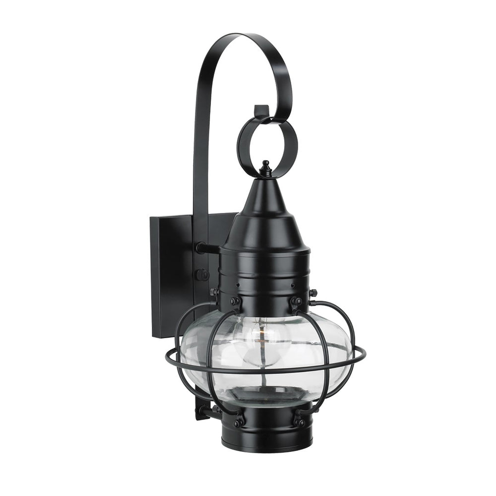 Classic Onion 16'' High 1-Light Outdoor Sconce - Black 1513-BL-CL Norwell