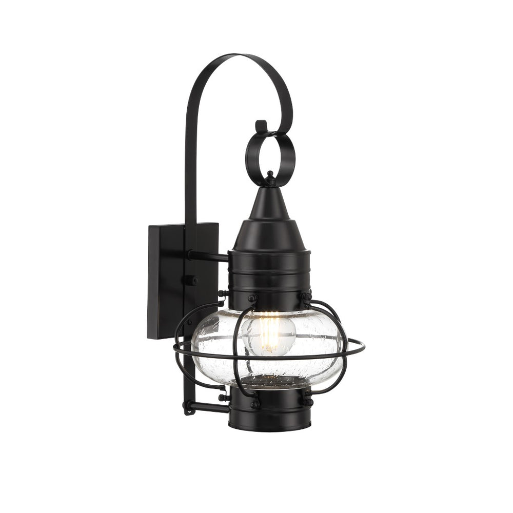 Classic Onion 16'' High 1-Light Outdoor Sconce - Black 1513-BL-CL Norwell