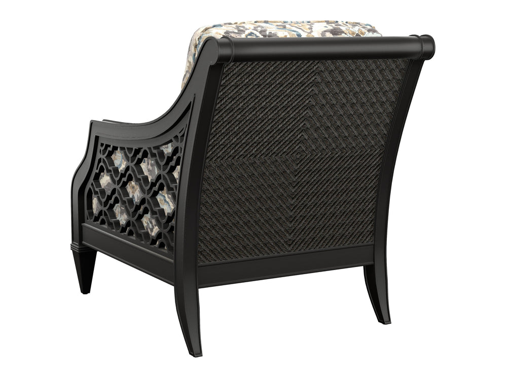 Lexington Bay Club Chair Plush Upholstered Accent Seat with Down Cushion for Modern Living Rooms Blue/Aqua 1514-11-71