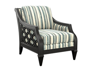 Lexington Bay Club Chair Plush Upholstered Accent Seat with Down Cushion for Modern Living Rooms Blue/Aqua / Green 1514-11-72