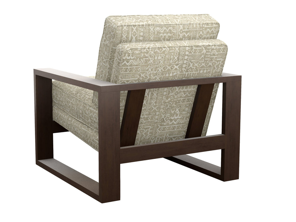 Lexington Axis Plush Upholstered Accent Chair with Cushioned Back for Modern Living Room Comfort in Soft Beige Tan Upholstery 1516-11-71
