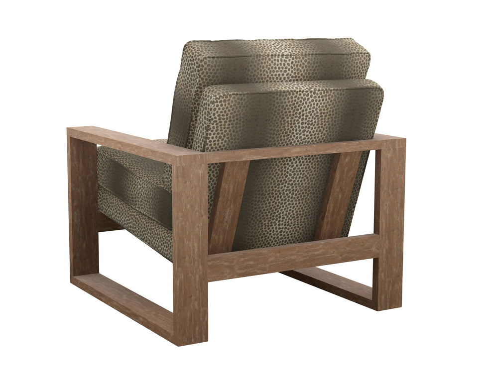 Lexington Axis Plush Upholstered Accent Chair with Cushioned Back for Modern Living Room Comfort in Warm Beige Tan Upholstery 1516-11-74