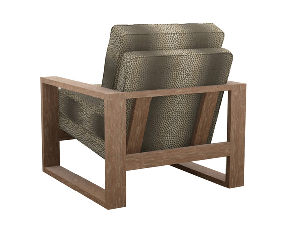 Lexington Axis Plush Upholstered Accent Chair with Cushioned Back for Modern Living Room Comfort in Warm Beige Tan Upholstery 1516-11-74