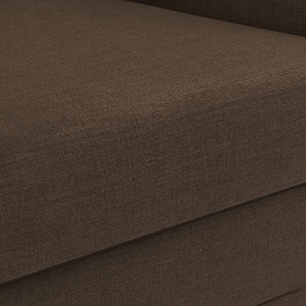 Kimora Brown Linen Textured Fabric Chair 151Brown-C Meridian Furniture