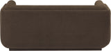 Kimora Brown Linen Textured Fabric Loveseat 151Brown-L Meridian Furniture