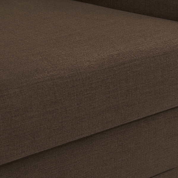 Kimora Brown Linen Textured Fabric Sofa 151Brown-S Meridian Furniture