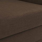 Kimora Brown Linen Textured Fabric Sofa 151Brown-S Meridian Furniture