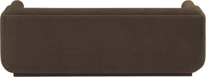 Kimora Brown Linen Textured Fabric Sofa 151Brown-S Meridian Furniture
