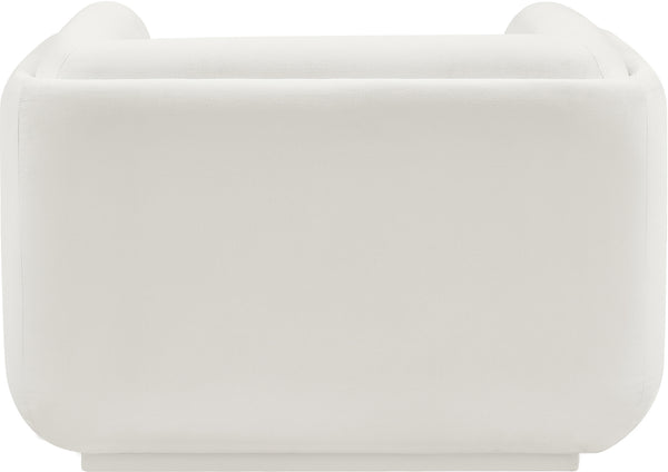 Kimora Cream Linen Textured Fabric Chair 151Cream-C Meridian Furniture