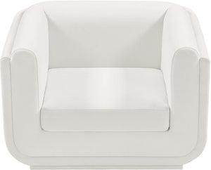 Kimora Cream Linen Textured Fabric Chair 151Cream-C Meridian Furniture
