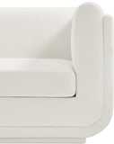 Kimora Cream Linen Textured Fabric Chair 151Cream-C Meridian Furniture