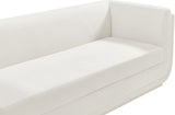 Kimora Cream Linen Textured Fabric Sofa 151Cream-S Meridian Furniture