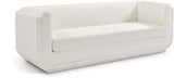 Kimora Cream Linen Textured Fabric Sofa 151Cream-S Meridian Furniture