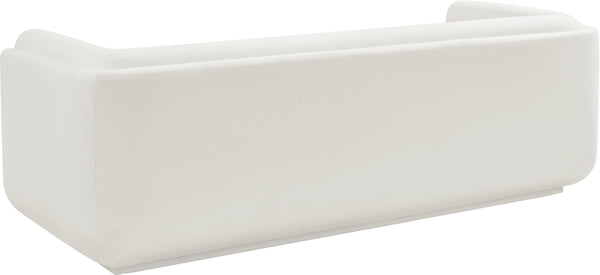 Kimora Cream Linen Textured Fabric Sofa 151Cream-S Meridian Furniture