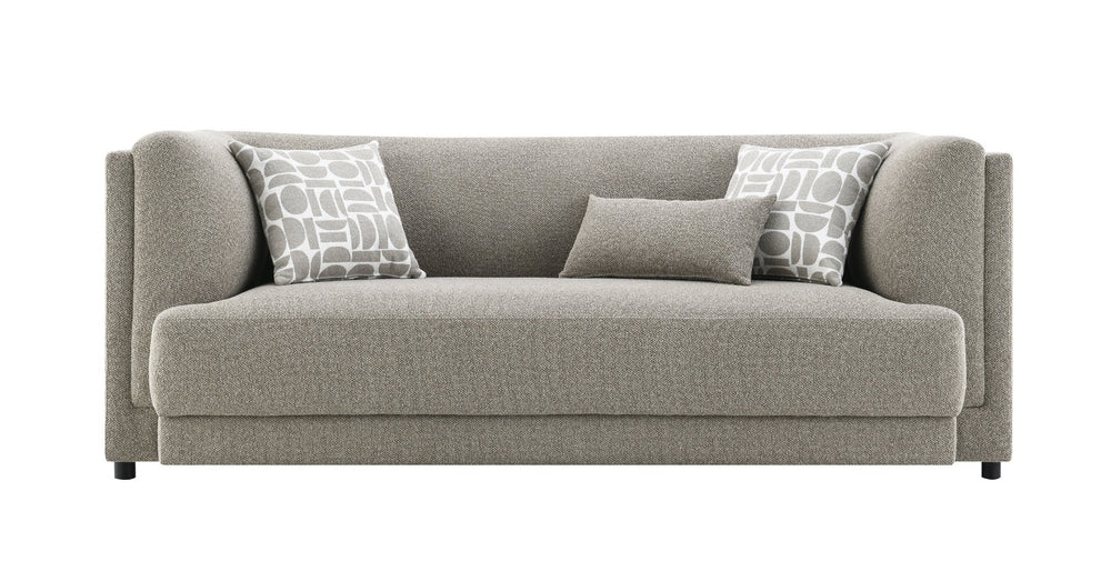 English Elm Glenda Chenille Three Seat Sofa with Pocket Coil Support and Tailored Cushions B2726P418638