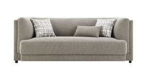 English Elm Glenda Chenille Three Seat Sofa with Pocket Coil Support and Tailored Cushions B2726P418638